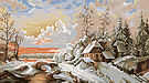  Goblenuri pictate - Peisaje,Peisaj de iarna-17 x 40