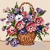  Goblenuri schema - Flori,Anemone-120 x 120